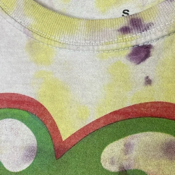 Tye Dye Unisex Small Large Mouth Tongue Out Cotton Shirt by The Rolling Stone - Picture 5 of 6